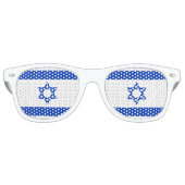 Israel-Flagge Partybrille (Vorderseite)