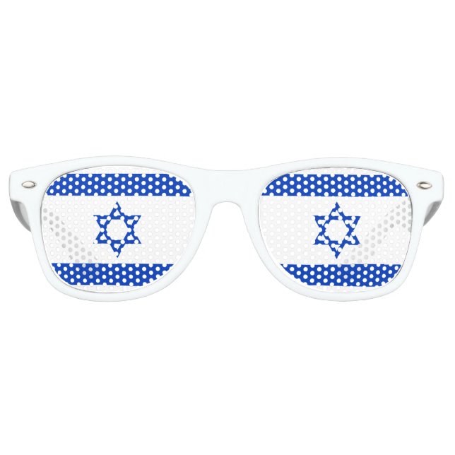 Israel-Flagge Partybrille (Vorderseite)