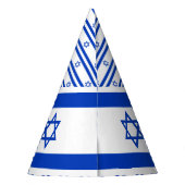 Israel-Flagge Partyhütchen (Rückseite)