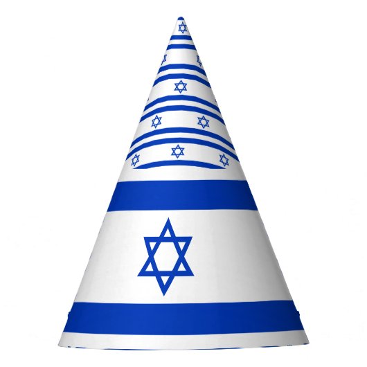 Israel-Flagge Partyhütchen (Vorderseite)