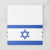 Israel-Flagge Platzkarte (Außenseite Aufgefaltet)