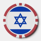 Israel-Flagge Pokerchips (Vorderseite)
