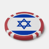 Israel-Flagge Pokerchips (Einzeln)