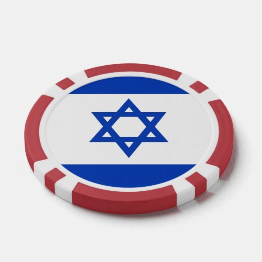 Israel-Flagge Pokerchips (Einzeln)