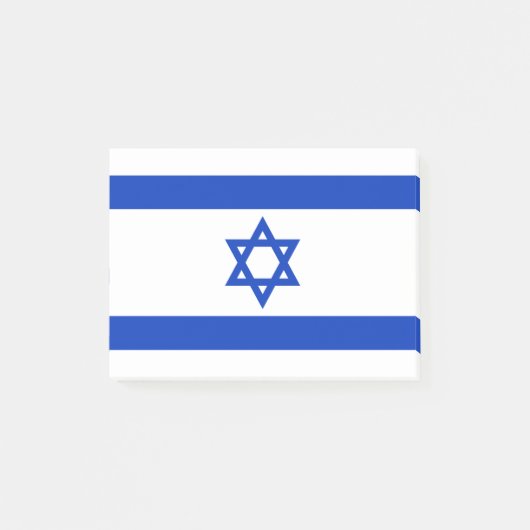 Israel-Flagge Post-it Klebezettel (Vorderseite)