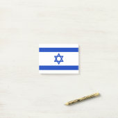Israel-Flagge Post-it Klebezettel (Auf Schreibtisch)