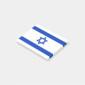 Israel-Flagge Post-it Klebezettel (angewinkelt)