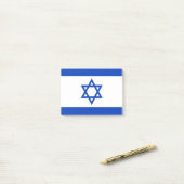 Israel-Flagge Post-it Klebezettel (Auf Schreibtisch)
