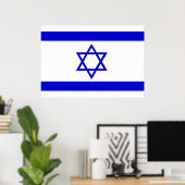 Israel-Flagge Poster (Heimbüro)