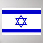 Israel-Flagge Poster (Vorne)