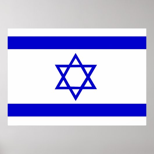 Israel-Flagge Poster (Vorne)