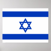 Israel-Flagge Poster (Vorne)