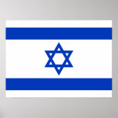Israel-Flagge Poster (Vorne)
