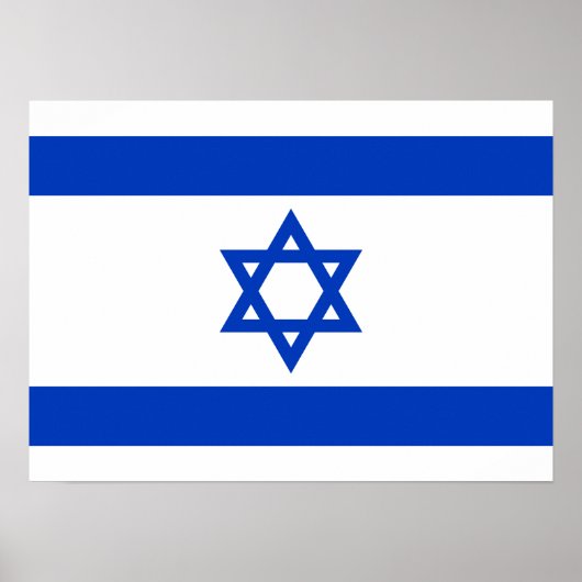 Israel-Flagge Poster (Vorne)
