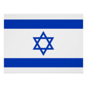 Israel-Flagge Poster (Vorderseite)