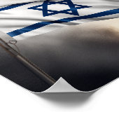 Israel-Flagge Poster (Ecke)