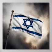 Israel-Flagge Poster (Vorne)