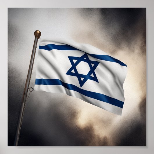 Israel-Flagge Poster (Vorne)