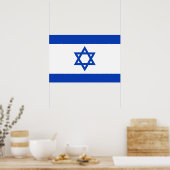 Israel-Flagge Poster (Küche)