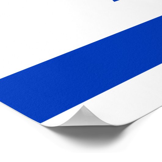 Israel-Flagge Poster (Ecke)