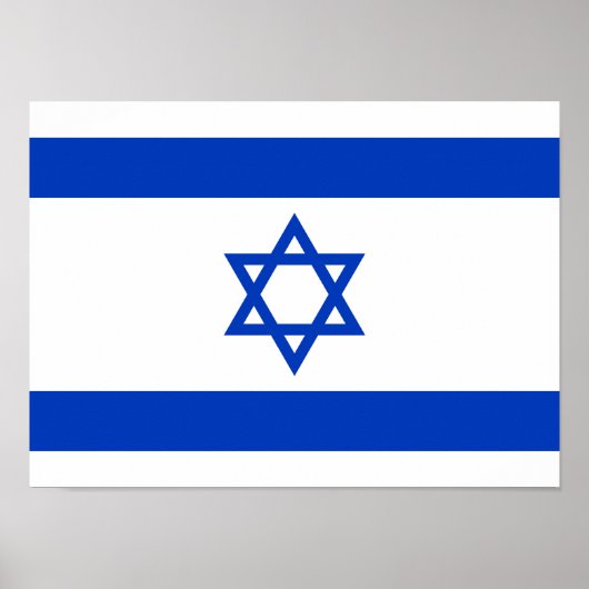 Israel-Flagge Poster (Vorne)