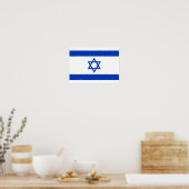 Israel-Flagge Poster (Küche)