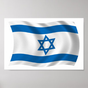 Israel Flagge Poster Druck
