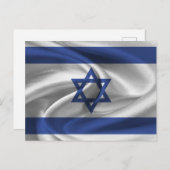 Israel-Flagge Postkarte (Vorne/Hinten)