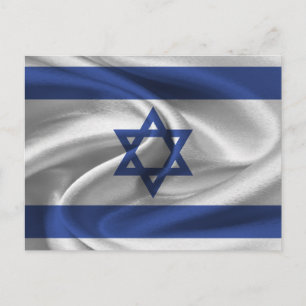 Israel-Flagge Postkarte