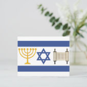 Israel-Flagge Postkarte (Stehend Vorderseite)