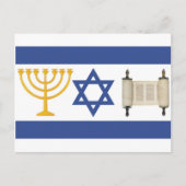 Israel-Flagge Postkarte (Vorderseite)