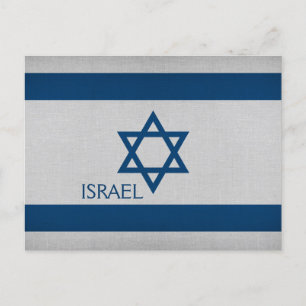 Israel-Flagge Postkarte