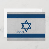 Israel-Flagge Postkarte (Vorne/Hinten)