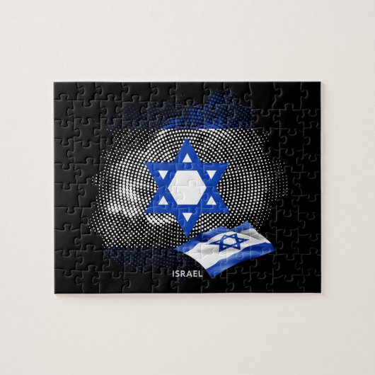 Israel-Flagge Puzzle (Horizontal)