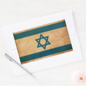 Israel-Flagge Rechteckiger Aufkleber (Umschlag)