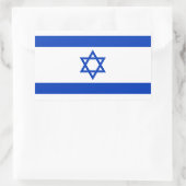 Israel-Flagge Rechteckiger Aufkleber (Tasche)