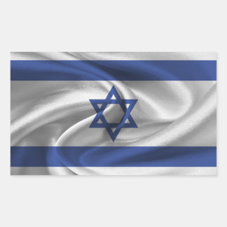 Israel-Flagge Rechteckiger Aufkleber