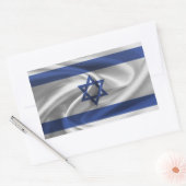 Israel-Flagge Rechteckiger Aufkleber (Umschlag)