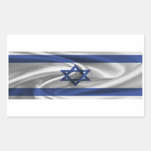 Israel-Flagge Rechteckiger Aufkleber