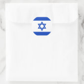 Israel-Flagge Runder Aufkleber (Tasche)