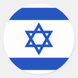Israel-Flagge Runder Aufkleber