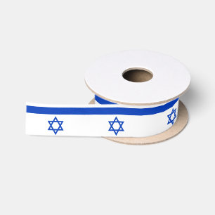 Israel-Flagge Satinband