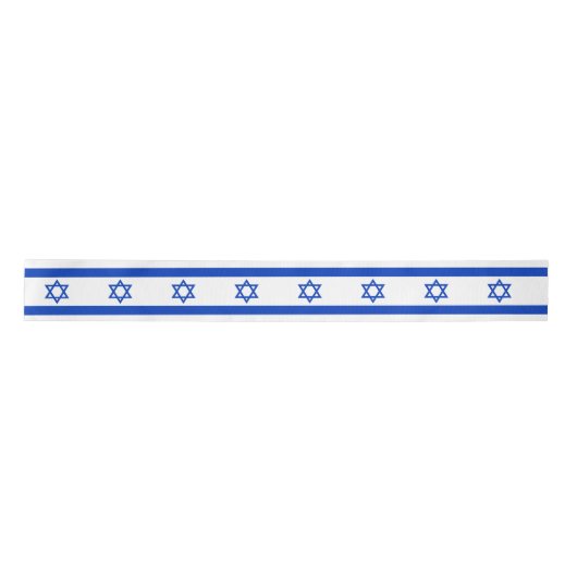 Israel-Flagge Satinband (Vorderseite)