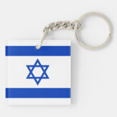 Israel-Flagge Schlüsselanhänger (Rückseite)