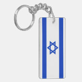 Israel-Flagge Schlüsselanhänger (Vorderseite links)