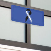 Israel-Flagge Schwarzes Band-Gedenkblau Banner (Draußen Gebäude)