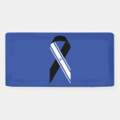 Israel-Flagge Schwarzes Band-Gedenkblau Banner (Horizontal)