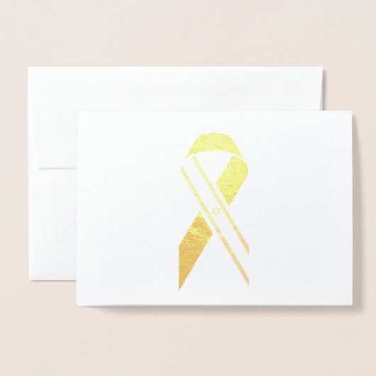 Israel Flagge schwarzes Band Hanukkah Folienkarte (Vorderseite mit Umschlag)