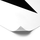 Israel Flagge schwarzes Band Poster (Ecke)