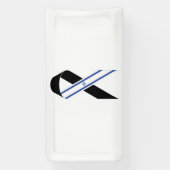 Israel Flagge schwarzes Band Zeichen Banner (Vertikal)